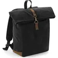 Quadra QD655 | Rucksack Heritage Waxed Canvas, 53 x 31 x 14 cm - Farbe: Black - Größe: 53 x 31 x 14 cm - Schwarz