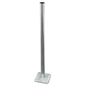 Mastfuss Standfuss 1m Mast und Mastfuß aus Stahl verzinkt Balkonbodenhalter Bodenhalter Sat Flachdach Antennen Mast 1 m Halterung Standfuß Ständer Boden Terrasse Balkon Halter Ständer 100 cm