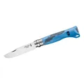 Opinel Kindermesser No 07 Outdoor Junior Blau Schnitzmesser Pfeife abgerundet