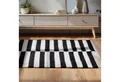 HANSE Home Wollteppich Vika, schwarz-weiss, rechteckig, Höhe: 5 mm, Handgewebt, Wolle, Natur, Läufer, Wohnzimmer, Schlafzimmer, Streifen