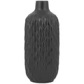 Beliani Dekovase, Schwarz, Stein, Mode, 31 cm, Dekoration, Vasen, Keramikvasen
