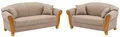 Home affaire 3-Sitzer Milano, Set 2 Teile, 2-Sitzer und 3-Sitzer, incl. Zierkissen