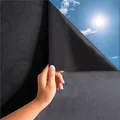 MARAPON Fensterfolie Blickdicht selbsthaftend in schwarz 0,30x50 m Verdunkelungsfolie mit hohem Sichtschutz Sichtschutzfolie Fenster statisch haftend Folie Fenster Sichtschutz Blackout Glasfolie