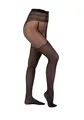 Camano Damen Strumpfhose stylisch Overknee Look 30 DEN weicher Baumwollzwickel Matter Effekt 1er Pack M black