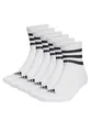 adidas 6 Paar C Sportswear MID 6p Mid Cut Socken Unisex Sportsocken, Farbe:White, Socken & Strümpfe:49-51