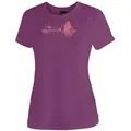 Maier Sports T-Shirt Tilia Pique W Damen Kurzarmshirt, leichtes Sommer Funktionsshirt, Rundhals, Reg Fit lila 44 EU