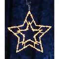Spetebo - Xxl Led Weihnachts Fenster Silhouette - Stern - Deko Fensterbild Beleuchtet Mit Timer