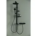 Ideal Standard Alu+ Duschsystem BD585XG Silk Black,  zur Kombination mit Aufputz Armatur