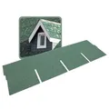 DAPRONA 20x Bitumen Dachschindeln Rechteck Grün 1 m x 32 cm – 2,6 m² selbstklebend mit Glasvlieseinlage – wetterfest & UV-beständig für Gartenhaus, Carport, Garage, Pavillon