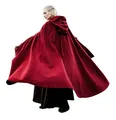 Leonardo Carbone® Unisex Mittelalter Wollumhang mit Stickerei Alma - Mittelalter Kleidung Damen & Herren, Cape Männer, Hobbit Kostüm, LARP-Kleidung, Wikinger, Cosplay, Halloween Rot