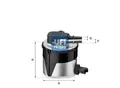 UFI Kraftstofffilter 5517000 Filtereinsatz 108mm für Ford Volvo MAZDA