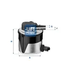 UFI Kraftstofffilter passend für Ford Focus C-Max Volvo V50 Mazda 3
