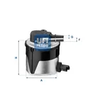 UFI Kraftstofffilter 55.170.00 Filtereinsatz für MAZDA VOLVO FORD FOCUS FIESTA 2