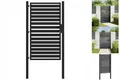Gartentor Abschließbar Schwarz 100x150 Cm Aluminium