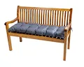 TexDeko® Garden Bankauflage Outdoor 100 x 40 x 8cm wasserabweisend UV - beständig mit Oeko-TEX Zertifikat gesteppt Bankpolster Bankkissen Polsterauflage Sitzpolster Gartenbank Sitzkissen (Grau)