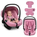 Lionelo ASTRID I-SIZE Babyschale ab Geburt, bis 87 cm, ab1 kg bis 16 kg, Sehr stabiler Träger, Höhenverstellung - Pink Coral - Rosa