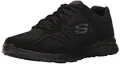 Skechers Skechers Satisfaction 58350-BBK, Herren Sneaker, Schwarz (Black 58350-BBK), 45 EU (10.5 UK)