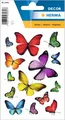 HERMA 3084 Aufkleber Schmetterlinge Bunt klein groß, 42 Stück, Schmetterling Sti