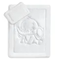 KiGATEX Oeko-Tex Kinder Bettdecken Set mit süßer Elefantensteppung 40x60 + 100x135 cm Kochfest 95° C