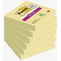4 + 2 GRATIS: Post-it Super Sticky Notes Haftnotizen extrastark gelb, 4 Blöcke + GRATIS 2 Blöcke