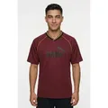 PUMA T-Shirt ESS FOOTBALL JERSEY relaxed fit, Kurzarmdesign, mit DryCELL-Technologie rot M (48/50)