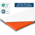 Genius Eazzzy Premium Cube Wendetopper Topper 80x200x9cm H4/H5 Matratzenauflage für Matratze