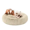 Hundebett flauschig, Katzenbett, Donut Kissen, waschbar, Polsterung in der Mi...