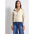 STREET ONE Kurzjacke aus elastischem Materialmix beige 46 EU