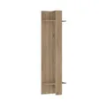 Lomadox Flurgarderobe Garderobenpaneel in Sonoma Eiche, 2 Haken, Kleiderstange, 2 Ablagen