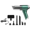 Genius Invictus One Quick Akku Handstaubsauger 13 tlg. Kabellos 3 in 1, Mini Autostaubsauger Staubsauger Beutellos für Auto Küche Tastatur - Grün