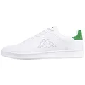 Kappa Unisex Limit Sneaker, White Green, 36 EU