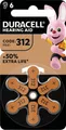 Duracell Hörgerätebatterie ZA 312 1.45V 1 St. 160 mAh Zink-Luft