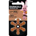 Duracell DU EASY TAB 312 Hörgerätebatterie Easy Tab 312 (PR41) Zink-Luft