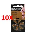 10 X Duracell HÖrgerÄtebatterie 1,45 Volt 6 StÜck Code 312 Pr41
