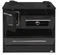 SimgeSoba Festbrennstoffherd Küchenofen Holzherd 701-G Omega schwarz, rechte Version, 9,18 kW