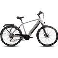 E-Bike SAXONETTE "Saxonette Deluxe Sport (Diamant)" Gr. 54, silber (silberfarben), E-Bikes, 54cm, 28 Zoll (71,12cm), Pedelec, Elektrofahrrad für Damen u. Herren