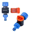 GRÜNTEK Leitungswasserfilter, Wasserfilter ideal für Garten, Bewässerung und Regentonne, Edelstahl-Filter-Schnellentnahme in 2 Sekunden, für 1/2' und 3/4' Wasserhahn, universeller Schnellanschluss