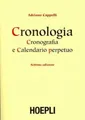 Adriano Cappell Cronologia, Cronografia E Calendario Perpetuo. Dal (Taschenbuch)