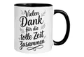 Momentals Tasse Abschied Kollege – Vielen Dank für die tolle Zeit zusammen – Geschenk, Gratis Versand · Links-&Rechtshänder · Spülmaschinenfest