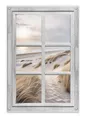 artissimo Poster Garten-Poster 60x90cm wetterfest Strand Dünen Outdoor-Deko, Outdoor-Poster: Fensterblick Strand & Meer