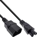 InLine Netzkabel C14 Kupplung auf C5 Stecker schwarz 3m - Adapter - Strom/Netzteil (16553)
