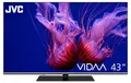 JVC QLED Fernseher 43 Zoll Smart TV VIDAA LT-43VDQ6555-4K UHD Fernseher, HDR TV mit Dolby Vision, Dolby Atmos, 6 Monate HD+ inkl. und integriertem Triple-Tuner, LED TV schwarz
