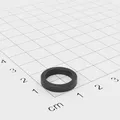 25x Ferrit Ringmagnet, 16x3mm mit 11mm Bohrung, Grade Y30