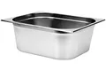 YATO Profi Edelstahl GN Gastronormbehälter 1/2 Größen Auswahl 20-200mm auch Deckel Gastro Norm Behälter (Höhe 200mm)