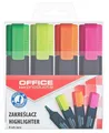 OFFICE PRODUCTS Textmarker 4er Pack: Gelb Orange Rosa Grün