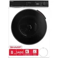 SHARP ES-WNFB814CWDA-DE Waschmaschine – 8 kg, Energieeffizienzklasse A, 1400 U/min, Inverter Motor, AquaStop, Dampffunktion, WiFi-Steuerung, Supe... - Weiß