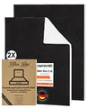 Kitchen Helpis® 2 Dunstabzugshauben-Filter mit AKTIVKOHLE & FETTFILTER, Filter Dunstabzugshaube 57x47 cm [zuschneidbar] - 2cm dick -, Aktivkohlefilter für Dunstabzugshaube, Kombifilter für Abzugshaube