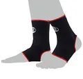 BAY® 2X elastische Fußbandagen, Fußgelenkbandagen, schwarz, Größe S