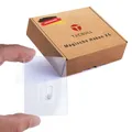 TECBULL® 8 echte Magische Haken klein XS, keine Klebereste, rückstandslos ablösbar, wiederverwendbar, transparent, Dekohaken, Mehrzweckhaken, Klebehaken, selbstklebend
