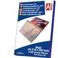 Albyco Laminierfolien, Laminiertaschen - Format A4, 216x303 mm - Dicke 2x80 (160) Mikron - MATT - 100 Stück - Transparent